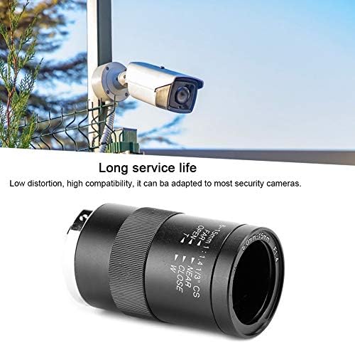 Леќи за безбедносна камера, 1 MP рачен отвор за надзор на надзор на леќи за алуминиум за леќи за домашна камера за домашна безбедност