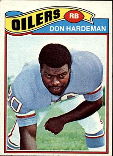 1977 година Фудбал Топс 472 Дон Хардман Хјустон Оилдерс Официјална трговска картичка во НФЛ. Скенирањето покажува вистински фронт и задниот