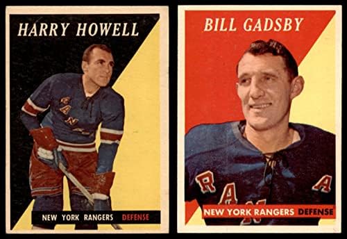 1958-59 Тимот на Топс Newујорк Ренџерс го постави Newујорк Ренџерс - Хокеј екс/МТ Ренџерс - Хокеј