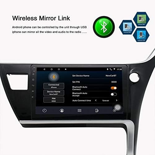 Андроид 9.1 Стерео Навигациски Уреди За Автомобили За Тојота Корола 2017 10 Инчен Дисплеј На Допир Автомобил Медиа Плеер Поддршка WiFi