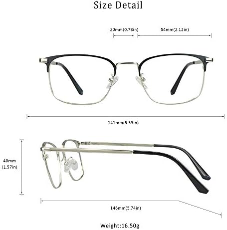 Очила за животна рамка за легура на очите на сина светлина за блокирање на очила за читање на очила+2,25 зголемување