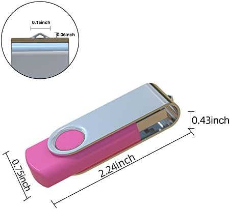 Флеш Драјв 32GB 10 ПАКЕТ USB 2.0 Погон На Палецот Скок Со Погон На Пенкало Рефус Мемориски Стапчиња Поштенски Дискови Вртливи Со Дизајн На Лед