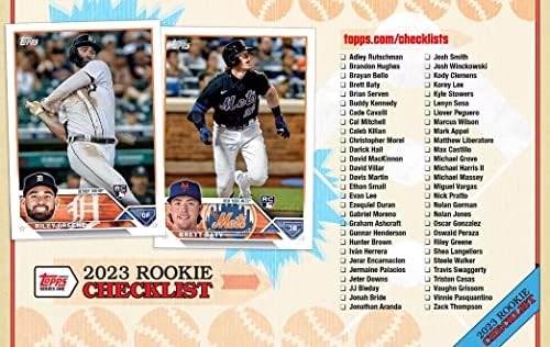 СОСЕМА НОВА 2023 Топс Бејзбол Серија 1 Ексклузивна Кутија За Картички за Тргување со 99 Картички! - Една Комеморативна Реликвија