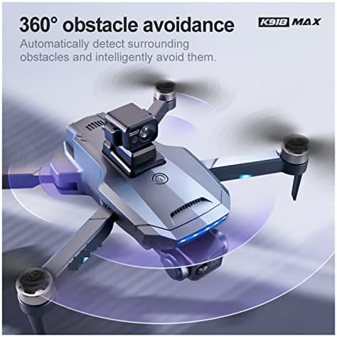 PureuV K918 Max GPS Drone 4K HD професионална воздушна камера пречки за избегнување на четка без четка за преклопување на квадкоптер