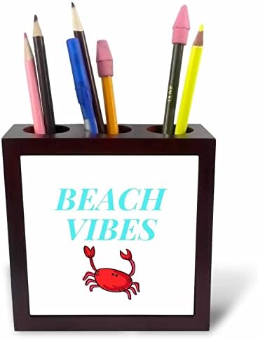3дроза Слика На Зборовите Вибрации На Плажа Со Слика На Држачи За Пенкало Од Рак - Плочки