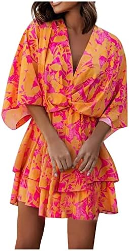 FQZWONG розов фустан за жени секси лето 2023 обичен официјален елегантен забавен клуб за одмор мода плус големина бохо фустани
