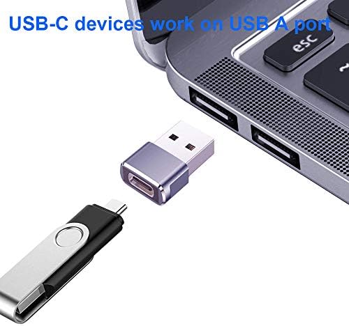 QCES USB C женски до USB машки адаптер 2pack и микро USB до USB C адаптер 4pack