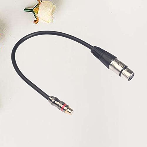 Milisten 3pcs cm кабел за поврзување Connecterенски XLR звучник црна должина до засилувач на адаптер MIC TRK- .M Microphone Audio Audio