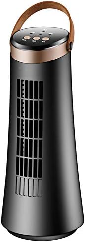 ZPEE Ultra Tight 2 Speeds Air Cooler, Mini Desk Tower Fan, тенок вентилатор за безобразен, вселенски вентилатор за лице со преносна рачка црна