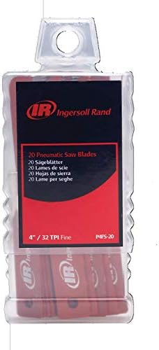 Ingersoll Rand P4FS-20 Air Recipating Saw Blades, 20 пакувања, 4 ”32 TPI фино за стандардни 1/2 Shank Air Reciproping Saws, Bi-Metal