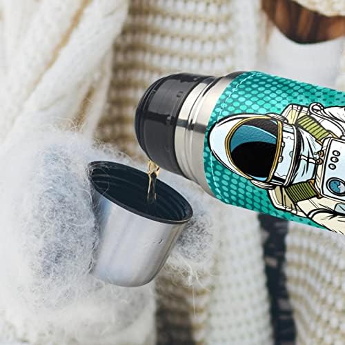 Просторен астронаут Зелен вакуум изолирани шишиња од не'рѓосувачки челик шишиња 16oz, доказ за еднократно протекување БПА шише со