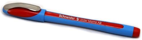 Schneider Slider Memo XB Ballpoint пенкало - црвено