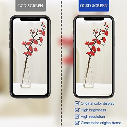 ЕФАИТФИКС за iPhone 11 Pro Max Замена На Екранот OLED 6,5 Инчи [НЕ LCD] Дисплеј 3d Дигитализатор На Склопување На Рамка На Допир Со Комплет За Поправка Заштитник На Екранот Водоот