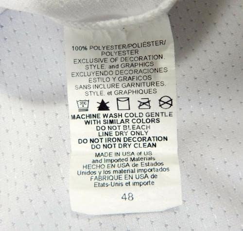 2019 година Питсбург Пирати Паркер Маркел 49 Игра Користена бела маичка 150 лепенка 48 64 - Игра користена МЛБ дресови