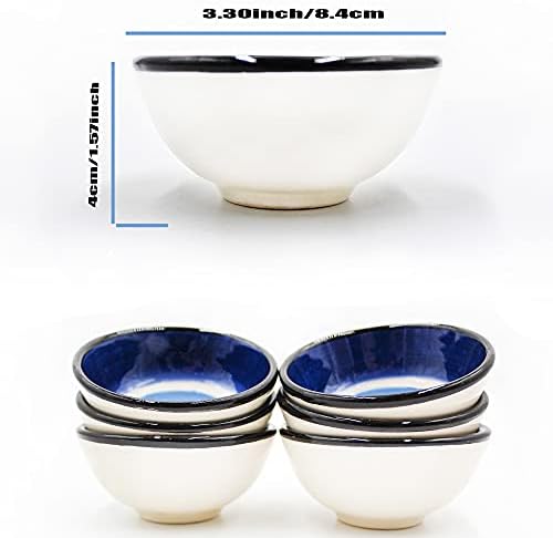 Симпатична рачно изработена декоративна дизајн Турски керамички чинии закуски - различен сет од 6 модели - рачно изработени