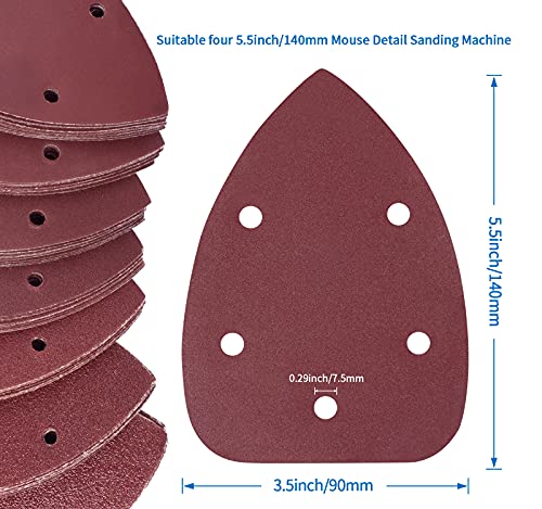 Mido Professional Abrasive 84 PCS детали за глувчето детали за песочна хартија за пескање со шкурка, избрана 40/60/80/120/180/240/320
