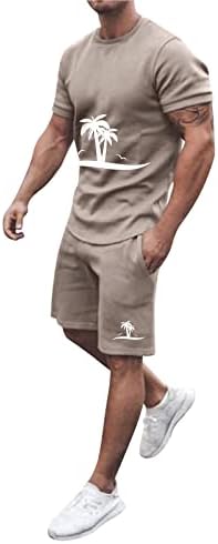 Менс 2 парчиња сетови летни мажи летни облеки на плажа со кратки ракави со кратки кошули со кратки кошули со костуми со костум со костум со костум со костум со кошул?