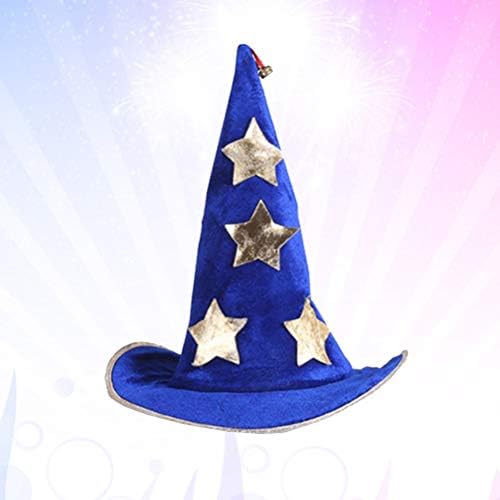 Party KindoM Halloween Headdress Props Witch Hat Magim Magin Magim Hat Pentagram Sponge Circle Spiked Hat Ноќта на вештерките украси