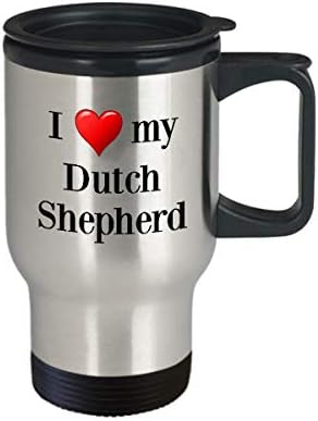 Холандска пастирска кригла - Термички изолиран не'рѓосувачки челик lубител на кучиња за кафе