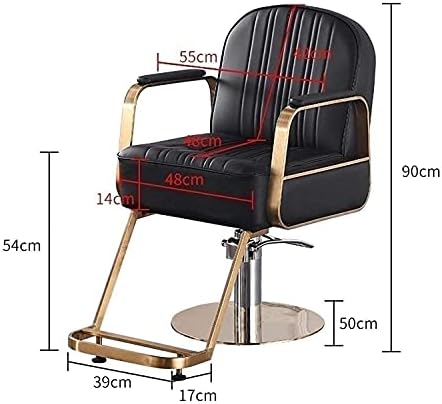Салон стол Хидрауличко стол за бизнис или дом, стилизирање на столче за коса со салон за коса, тешки за коса салон за салони за убавина,