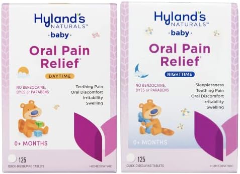 Пакет за бебиња и ноќен пакет на Хајленд, смирувачки таблети со камилица, природно олеснување на орална непријатност, раздразливост