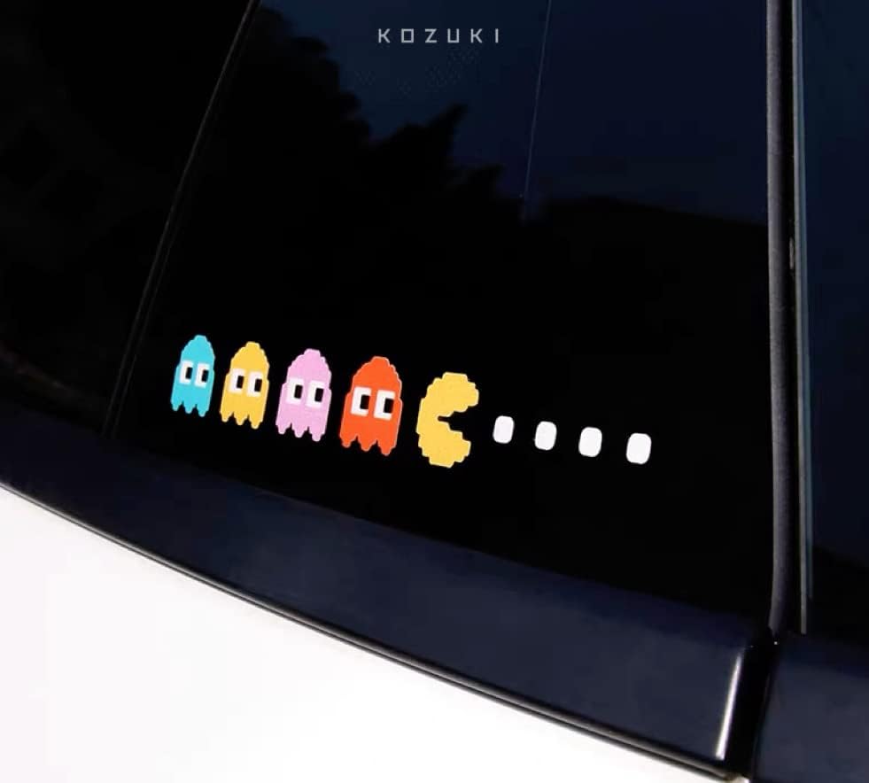Налепници за автомобили Pac Man Pacman Pacman налепница за автомобил за лаптоп видео игра налепница за водоотпорна водоотпорна декларација