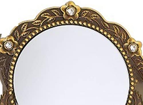 Огледало за осветлување на Акис за шминка 1 п.п. огледало за шминка рачни огледала жени држени рачки за патувања преклопување суета чанта
