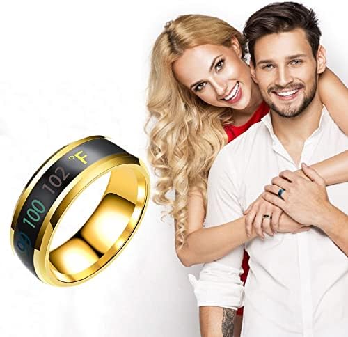 Прстени за ангажман за жени модна двојка прстен за физички температура прстен за мажи свадбени прстени ветувачки прстен