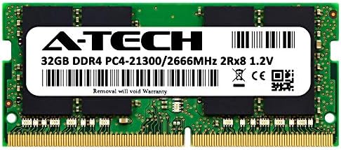 A-Tech 32 GB RAM меморија за Dell Latitude 7400, 7300, 5500, 5400, 5300, 3500, 3400 лаптоп | DDR4 2666 MHz SODIMM PC4-21300 Надградба