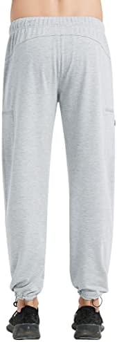 Специјални магични џемпери за џокери за мажи со џебови со директни нозе, обични панталони со отворено дно атлетски панталони