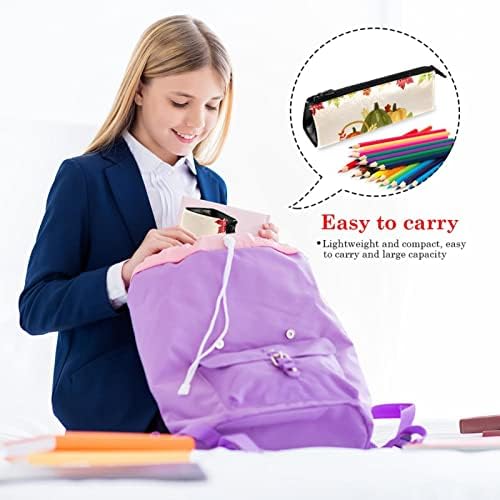 Laiyuhua Преносна стилска торба со молив, пун кожен пенкало, компактен патент торбички, козметичка торба канцеларија додаток Организатор торбичка