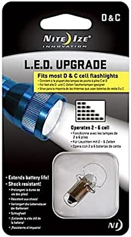 Nite Ize LRB-07-PR LED надградба/замена за сијалички за повеќето ламби на ламби C/D-Battery, бело