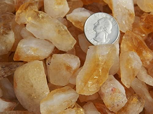 500 карати многу цитрински точки груби - плус бесплатен фасцинален скапоцен камен - природен суров камења кристал за пад, кабини, карпи