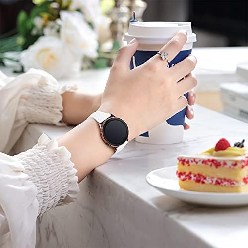 GEAK Компатибилен За Samsung Galaxy Watch 4 Band 40mm/Класичен, Galaxy Watch 5 Бендови/Гледајте 5 Pro/Samsung Активни 2 Часовници, 20mm Меки Тенки Силиконски Заменски Бендови За Samsung Watch 4 Бендови Ж