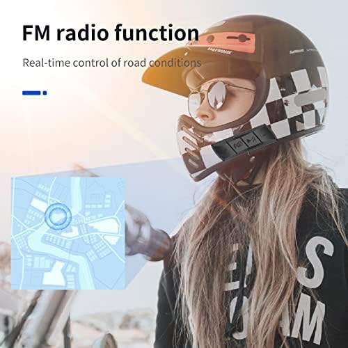 VR - Робот Мотоцикл Шлем Bluetooth Слушалки, Водоотпорен Мотоцикл Спортски Слушалки, Големо Копче Дизајн Отворено Слушалки СО Fm Радио Функција, Слободни Раце, Контрола Н?