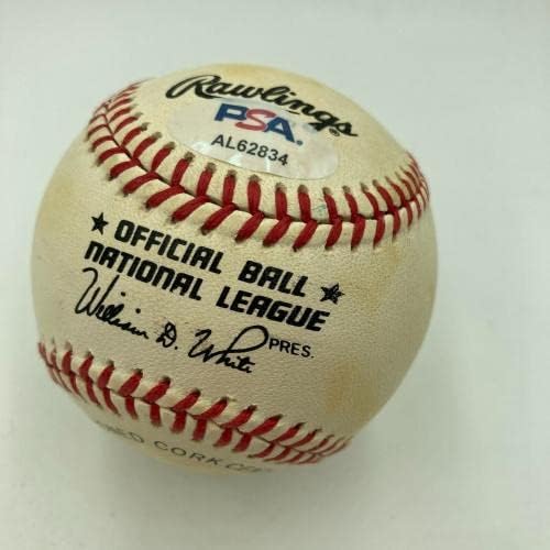 Вили Мејс потпиша официјален бејзбол на Националната лига ПСА ДНК Коа - Автограмирани бејзбол