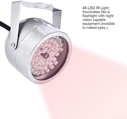 Ejoyus IR Illuminator, 48 LED IR ILLUMINATOR SECUTION LIDES INFRARED STACTLAGE, водоотпорен инфрацрвен ноќен вид светлосен CCTV
