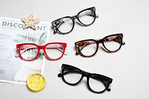 Eyekepper 4-пакување преголеми очила за читање жени стилски читатели