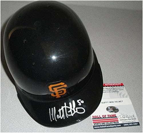 Мет Дафи Рака Потпишан Мини Шлем Сан Франциско Гиганти СО Автограм МЛБ Мини Шлемови