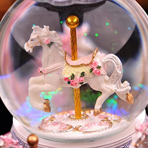 Zgjhff рингишпил кристална топка сон шарена лебдечка снежна музика кутија октава кутија девојки роденденски подарок Божиќ
