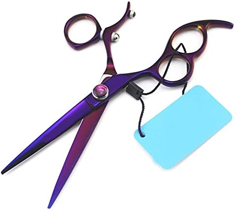 Ножици за сечење коса, 6-инчни ножици за лева рака Јапонски Ножици за коса ножици за бербер ротирачка рачка салонски алатки фризерски прецизни