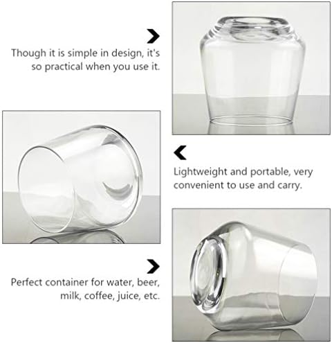 Луксузни Проѕирни Очила Проѕирни Чаши Стаклени Чаши За Вода 8 Парчиња Стаклен Шик Пијалок Проѕирни Чаши За Домашна Кујна Хотели