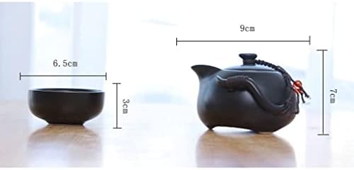 Хукаи керамички чајник -чајник Гаиван кинески патнички керамички чај чај за пуер кинески сад за чај преносен чај сет