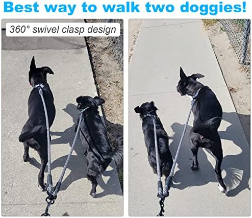Мициски двојно кучиња поводник 4,2 метри две кучиња олово