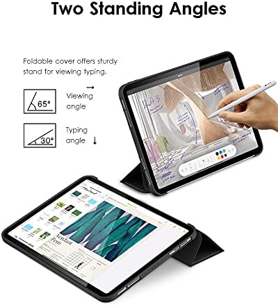 DTTO Case за iPad Pro 11 Inch 4 -ти/3 -ри/2 -ри/1 -та генерација 2022/2021/2020/2018, Fit iPad Air 4/5, PREMIUM PU Folio Folio Stand