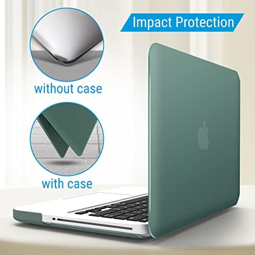 Ибенцер компатибилен со MacBook Pro 13 Inch Case A1278 Release 2012-2008, пластична тврда школка кутија со тастатура и покривка на