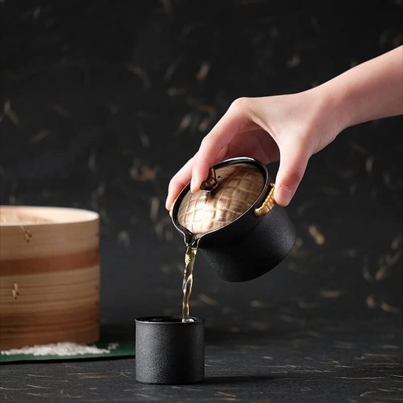 ZLXDP Преносен чај за патувања постави керамика две чаши кунг фу чај дома деловно чај подготовка чај сет подароци