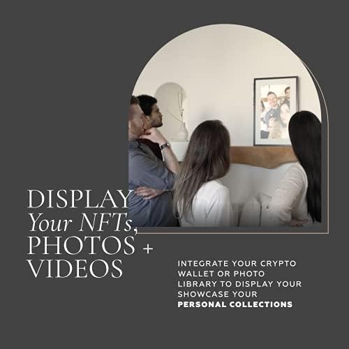 Канвија Паметни Дигитални Платно Дисплеј и Рамка - За Парична Казна Сликарство, Ѕид Уметност, NFTs, Personal Фотографии &засилувач; Видеа-Напредно