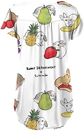 Велигденски печати кратки ракави Туника за врвови за жени, со слоеви, лекови со фустани за блузи за хеланки 2023 година