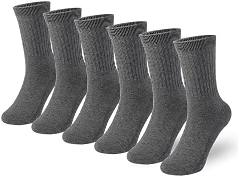 Booph 6 пара момчиња девојчиња атлетски екипи чорапи половина перничиња чорапи за глуждот за деца